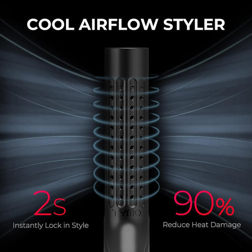 Airflow 2.0 2-in-1 Hair Straightener and Curler 1.25 Inch Black Dual Voltage