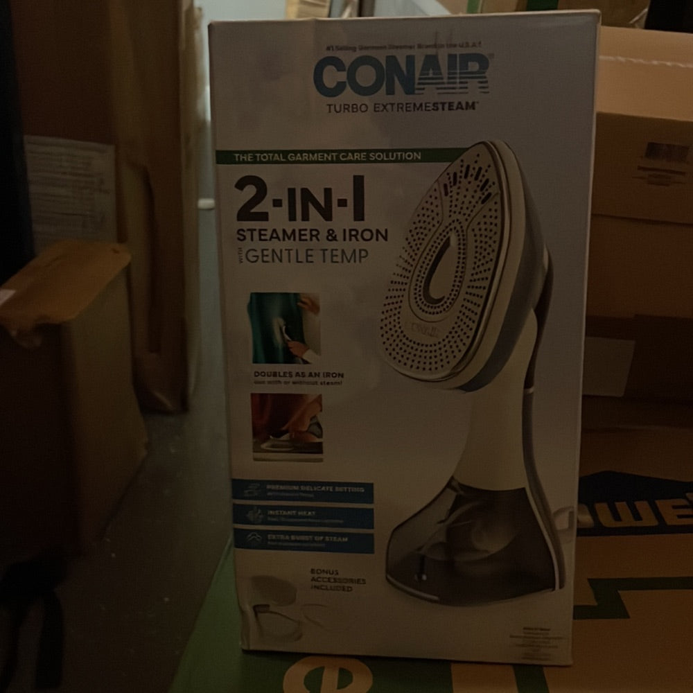 Conair Turbo Extreme Steam 2-in-1 Steamer  Iron Gentle Temp Retail $94.91