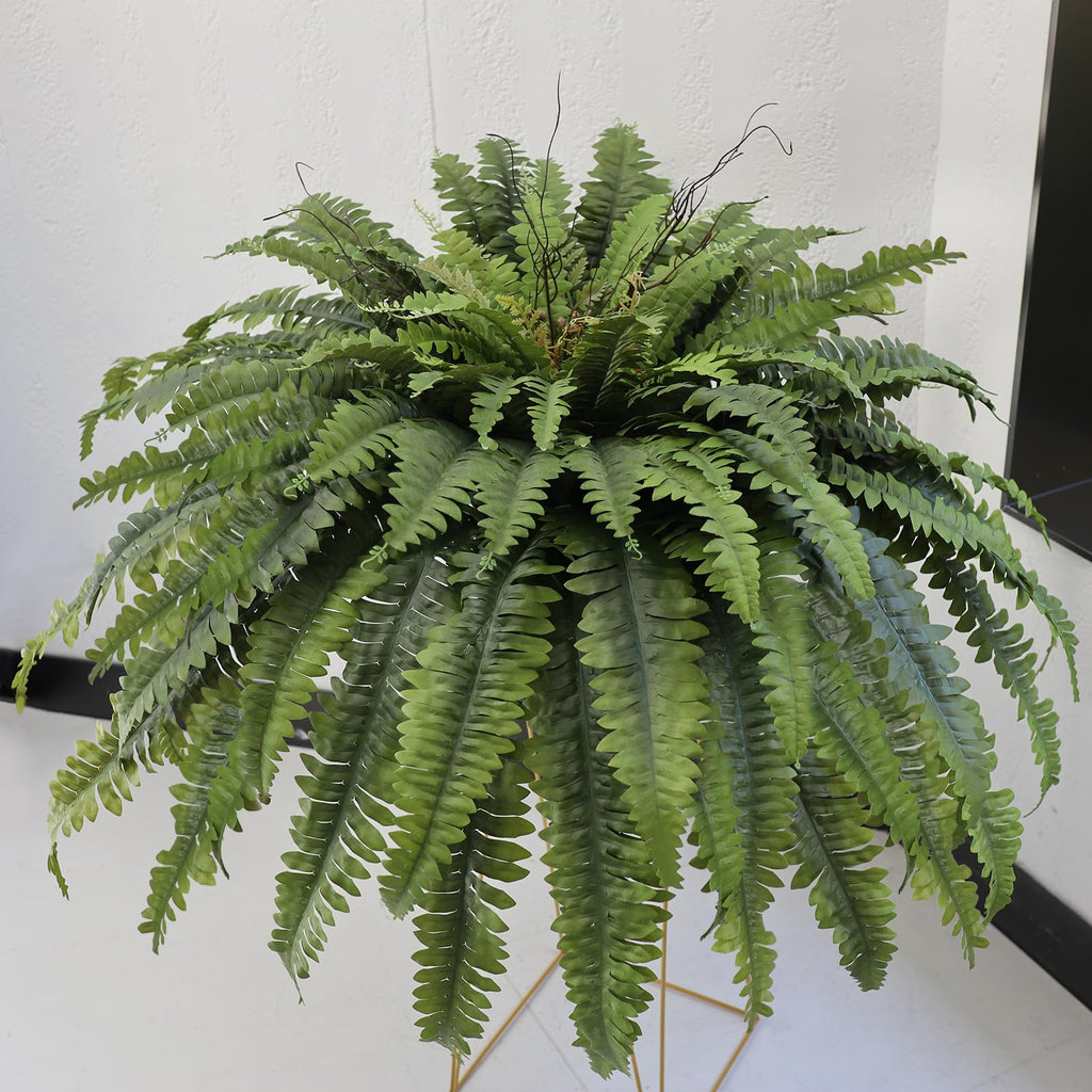 Galebeiren 50" Fake Ferns Artificial Plants Large, 98 Fronds Artificial Ferns for Outdoors and Indoors, Suitable for Planter Garden Porch Office Decor Retail $41.00