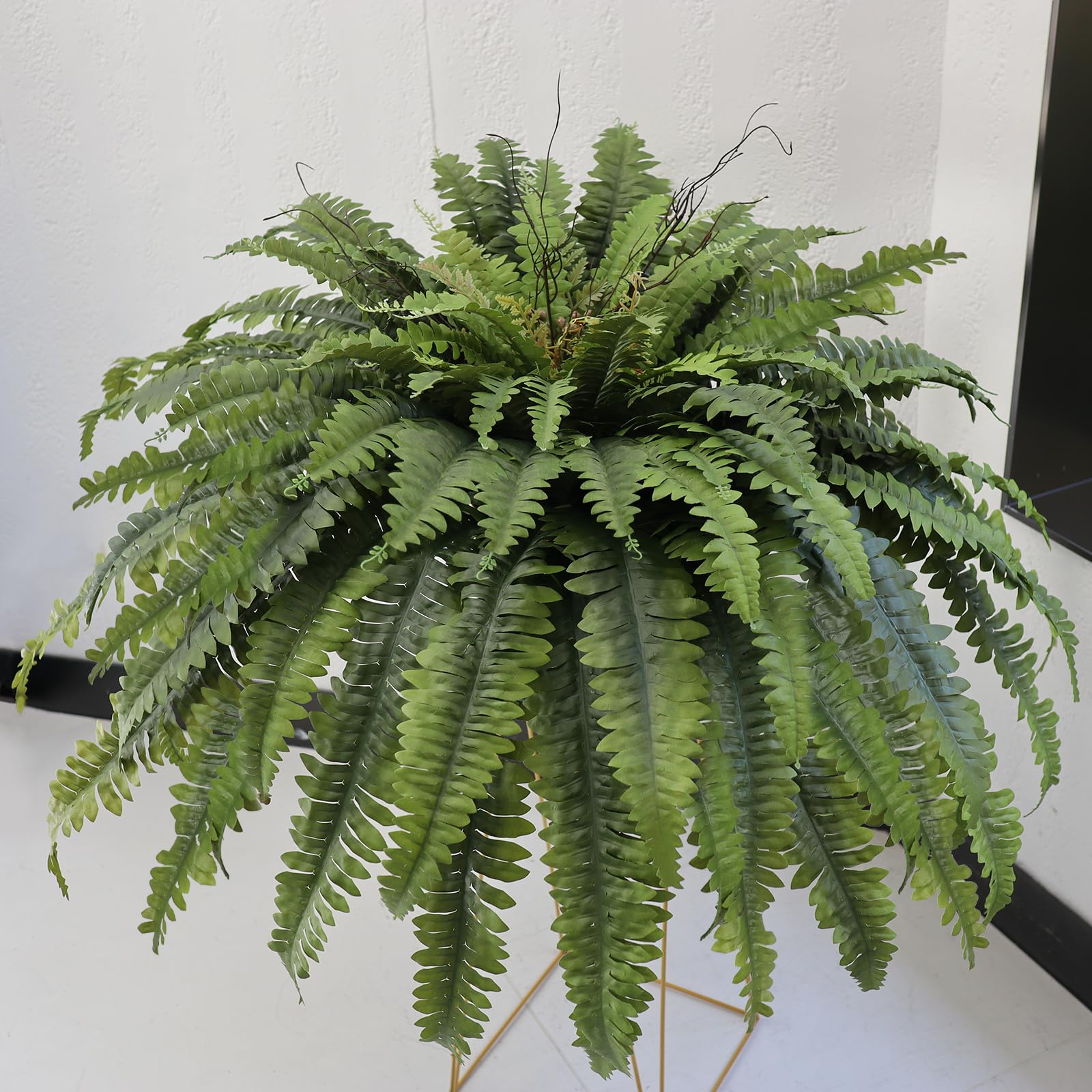 Galebeiren 50" Fake Ferns Artificial Plants Large, 98 Fronds Artificial Ferns for Outdoors and Indoors, Suitable for Planter Garden Porch Office Decor Retail $41.00