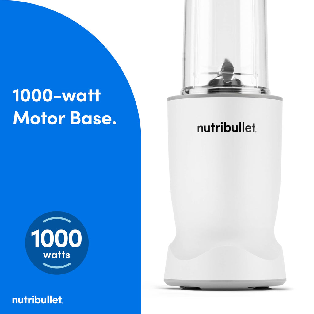 NutriBullet NB50400AW Turbo 1000W Personal Size Blender Matte White