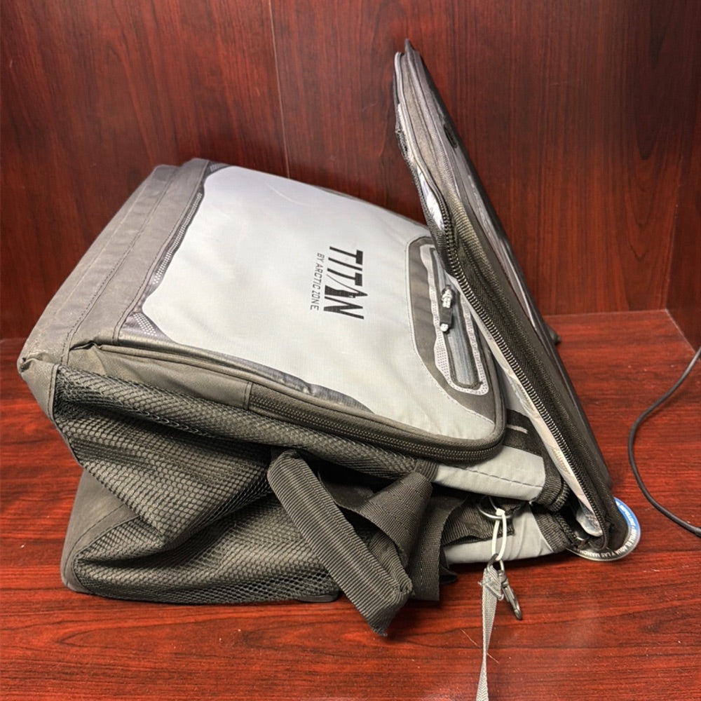 Soft Cooler Bag with Multiple Compartments GrayBlack