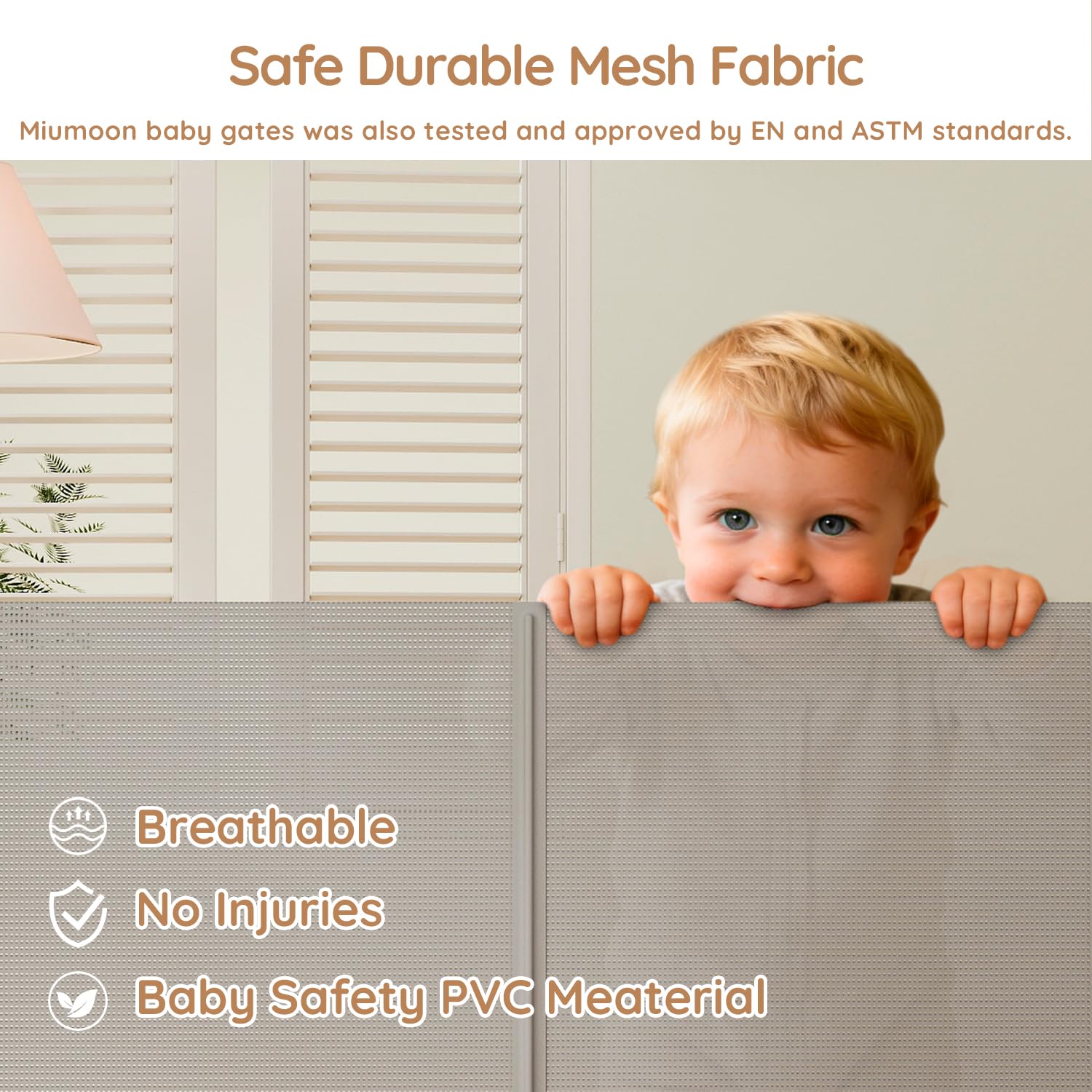 Ret retractable Baby Dog Safety Gate 59 Wide One-Hand Operation Gray
