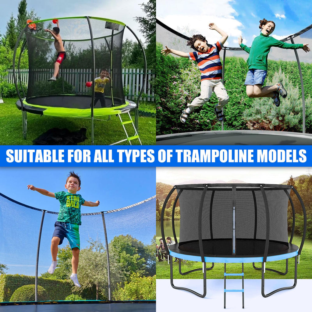 Curved Trampoline Replacement Poles 1 Upper  1 Lower for 8-16ft