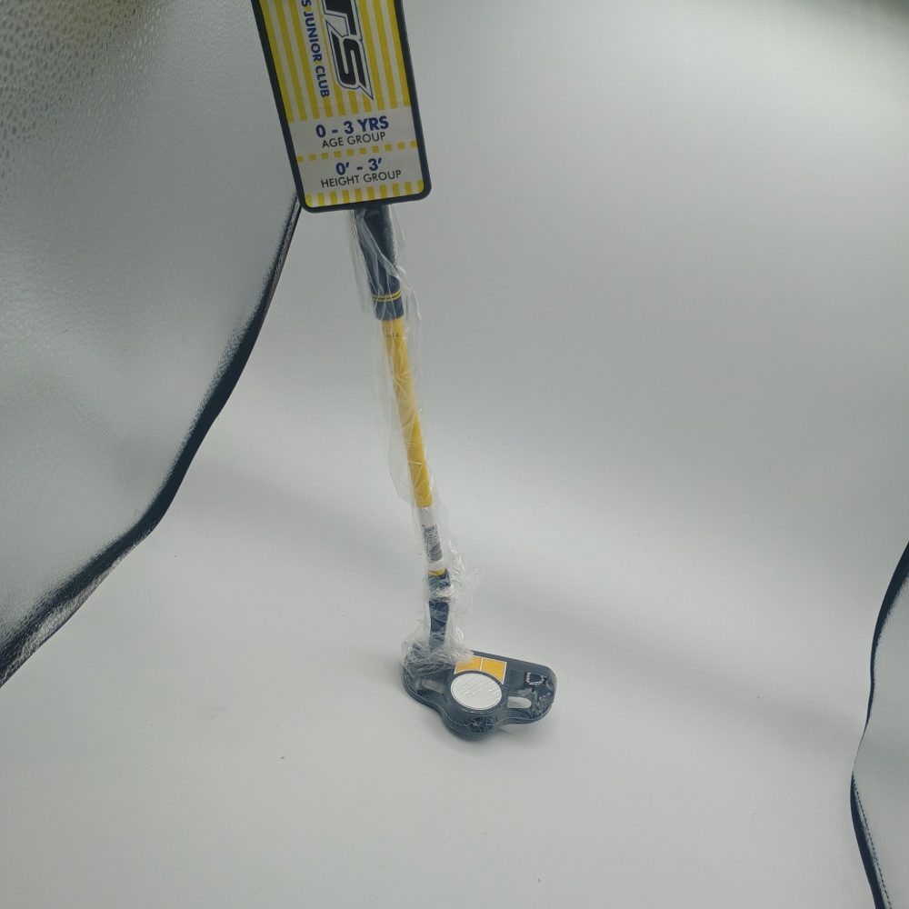 Yellow Junior Golf Putter 18-inch Right-Handed Ages 3  Under