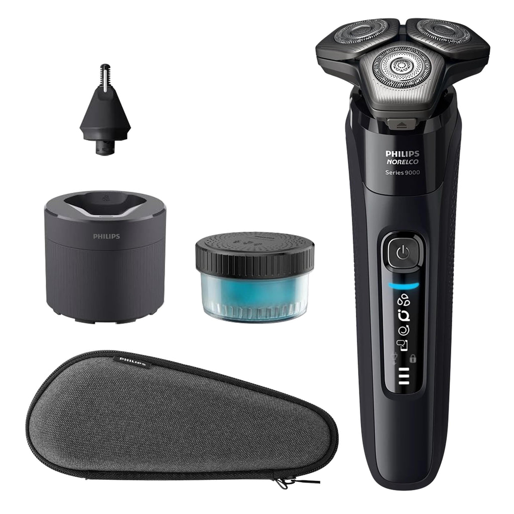 New Philips Series 9000 Wet  Dry Electric Shaver - SenseIQ Pop-up Trimmer Retail $219.00