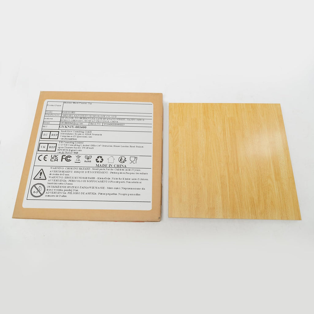 30 L x 30 W in Wood Table Top, 1.4 in Thick Butcher Block Countertop, Natural Wood Butcher Block Table Top for DIY Washer Dryer/Island/Kitchen/Workbench, Optional Base Leg Units Retail $119.00