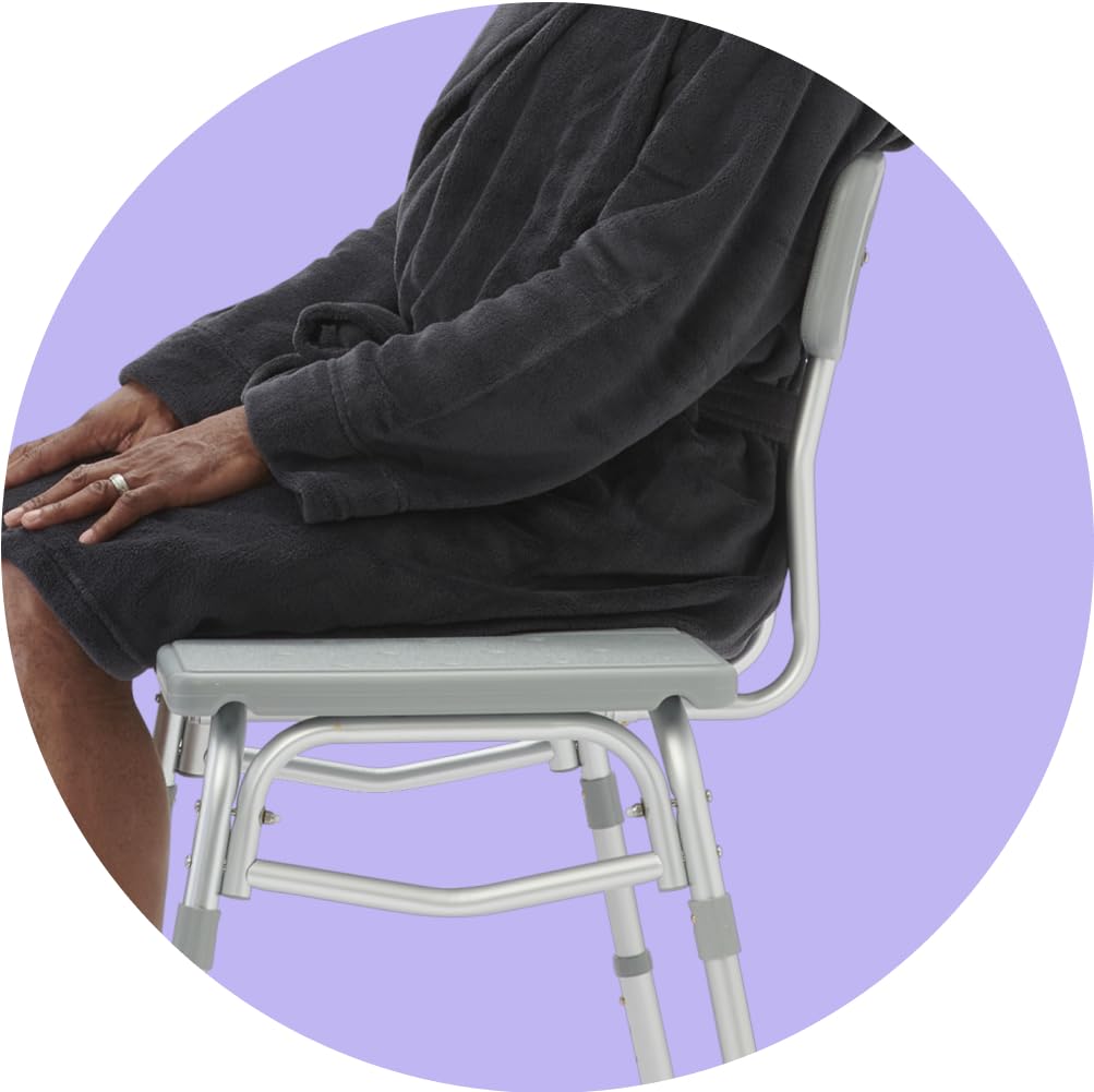 Medline Transfer Bench for Bathtubs and Showers, Adjustable Shower Bench and Bath Seat For Seniors and adults, Slip-resistant Feet, Heavy-Duty 400 lb. Weight Capacity, Tool-Free Assembly Retail $50.00