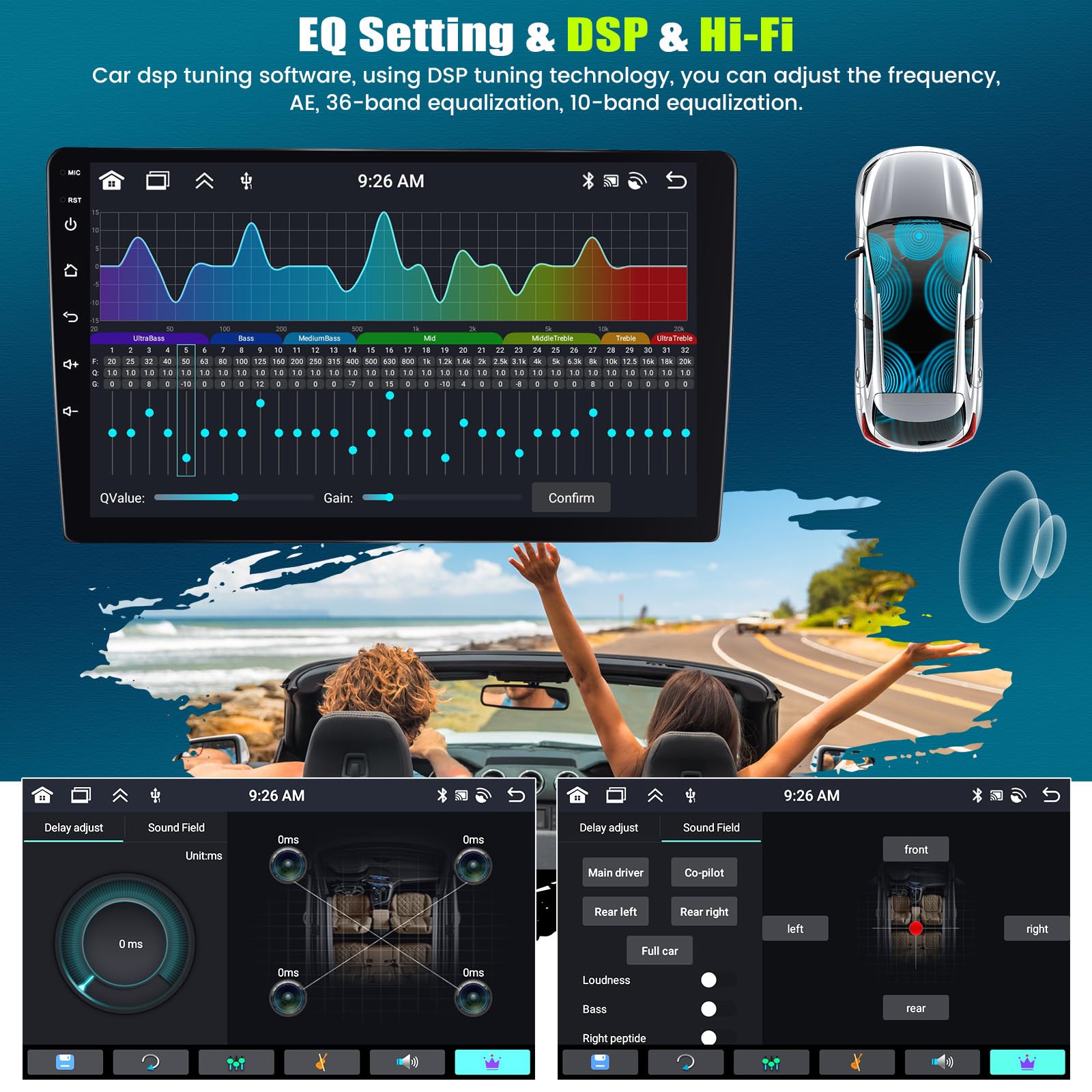 Inch Android 13 Car Stereo for Ford Mustang 2015-2020 with Wireless CarPlay  Auto GPS