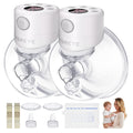 TSRETE Breast Pump, Double Wearable Breast Pump, Electric Hands-Free Breast Pumps with 2 Modes, 9 Levels, LCD Display, Memory Function Rechargeable Double Milk Extractor-24mm Flange, White Retail $62.00