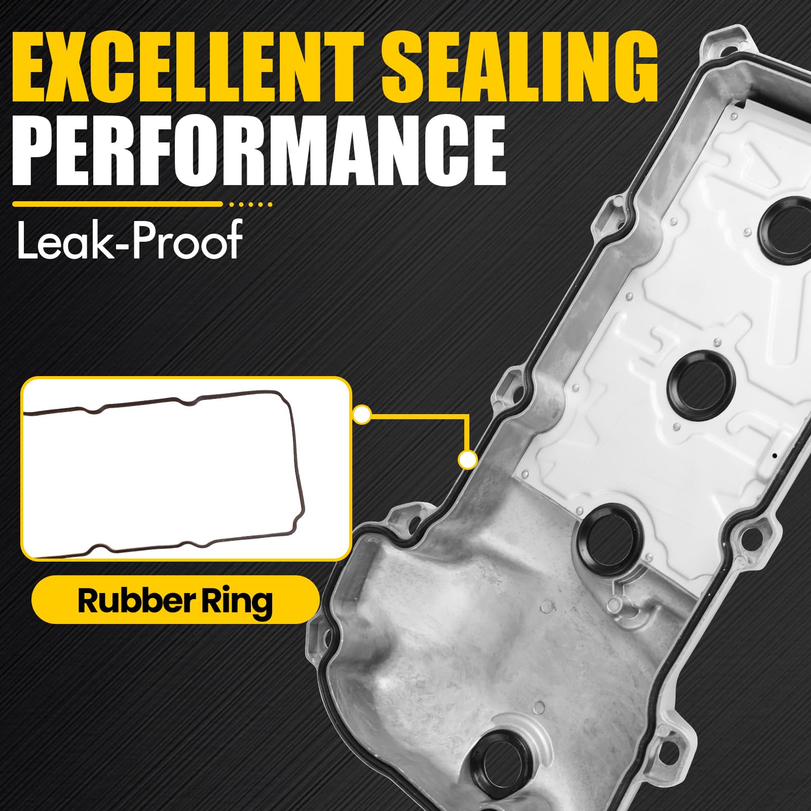 Open-Box New MILIPARTS Silver Left V6 Engine Valve Cover for FordLincoln 3.5L3.7L Retail $98