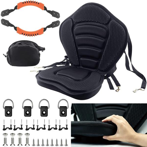 Hlogree Kayak Thicken Seat, High Back Deluxe Plus Seat, Storage Bag, 1 Pack Retail $59.00