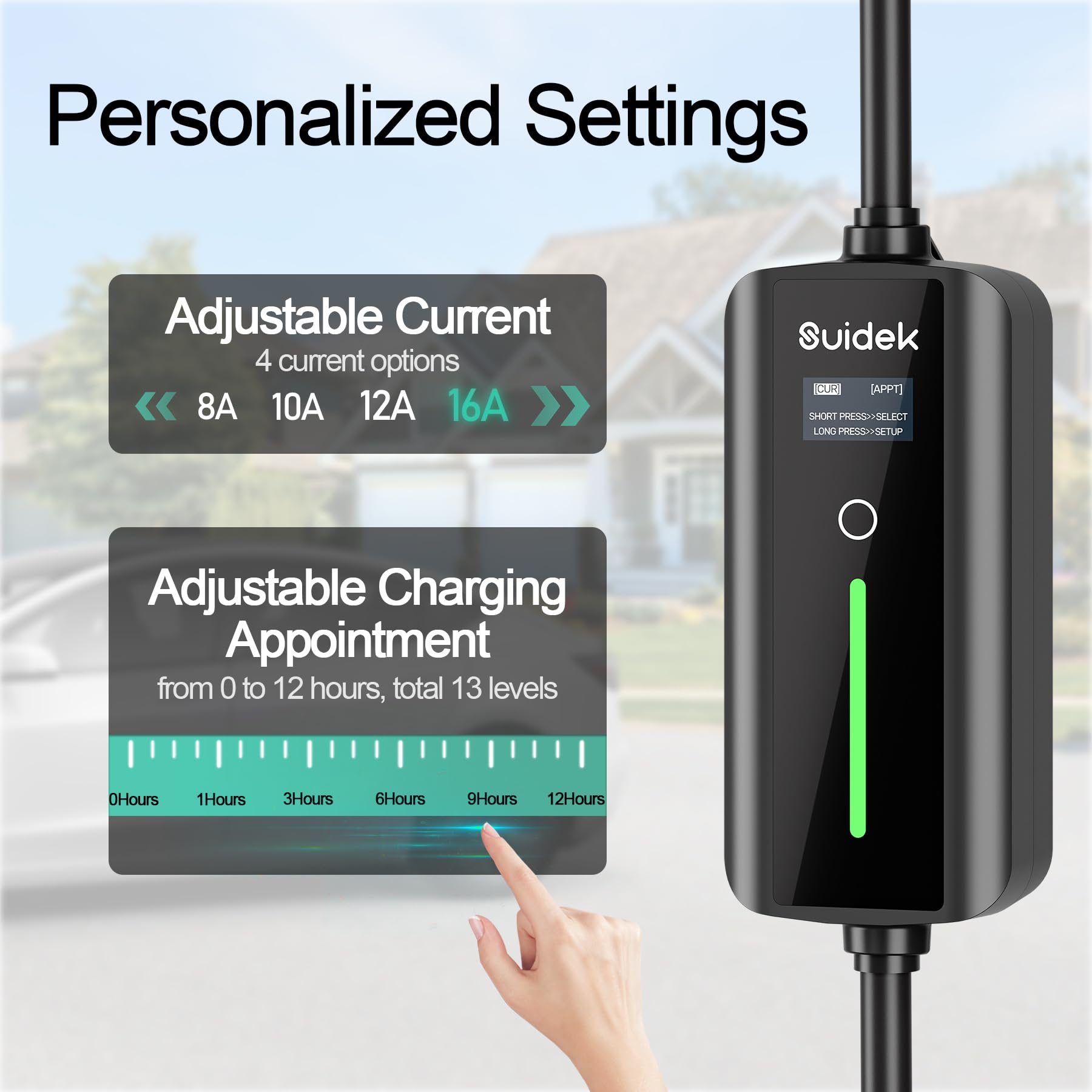 SUIDEK Tesla Mobile Charger Level 2 16.4ft