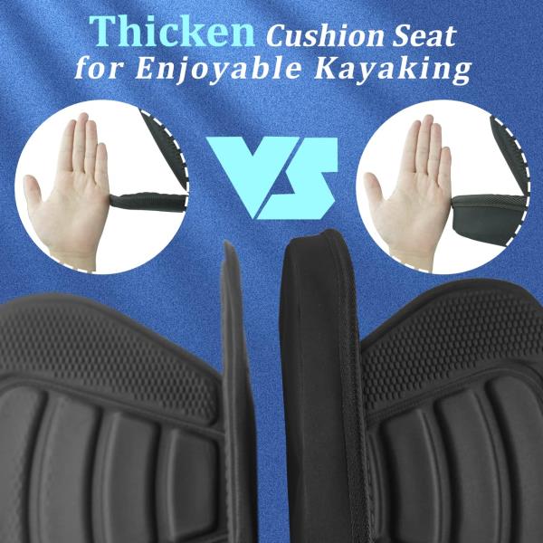 Hlogree Kayak Thicken Seat, High Back Deluxe Plus Seat, Storage Bag, 1 Pack Retail $59.00