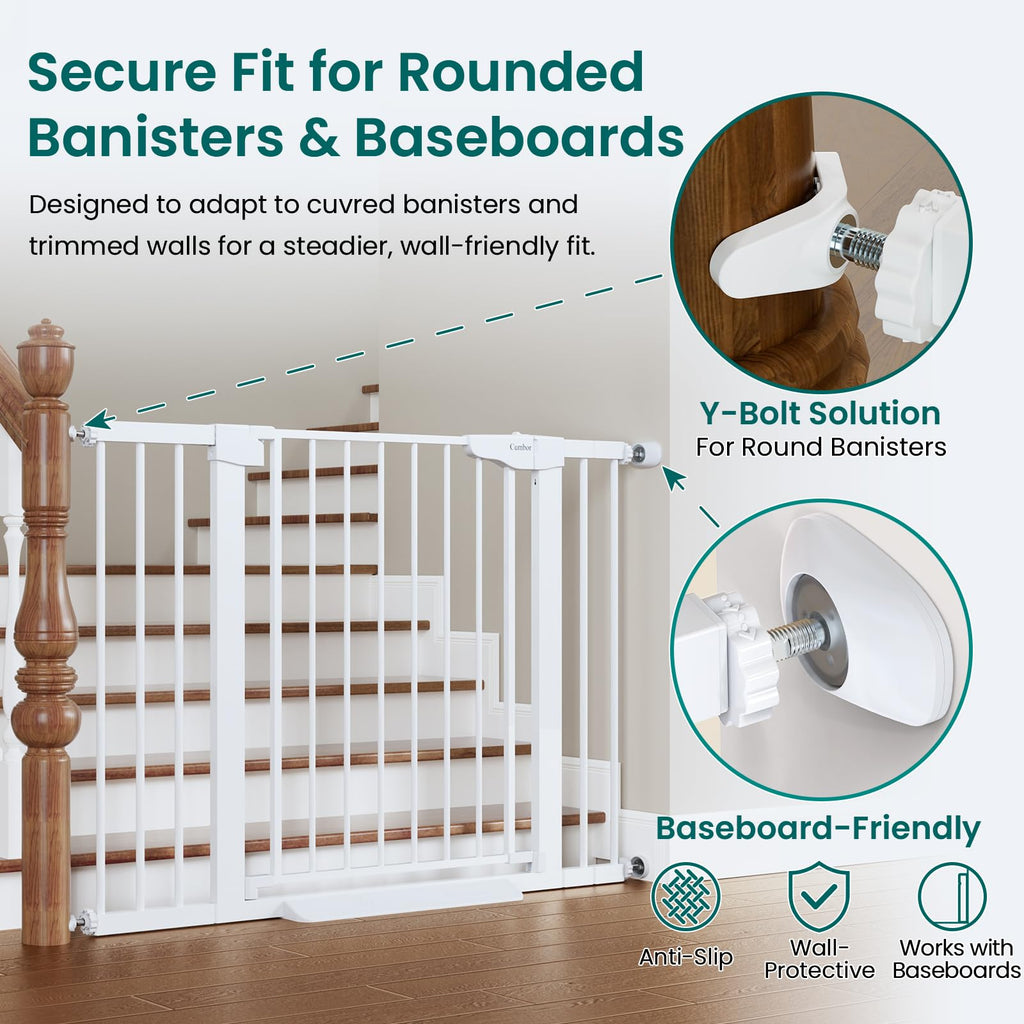 Pack 30-46 Baby Gate for Stairs and Doorways White $145.50
