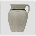 Vintage Off-white Ceramic Pitcher with Black Stripe Accent Retail $25.00