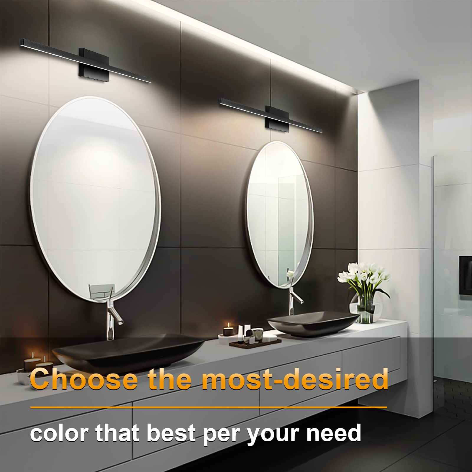 Open-Box New NIORSUN 23.6 5CCT Dimmable LED Bathroom Vanity Light