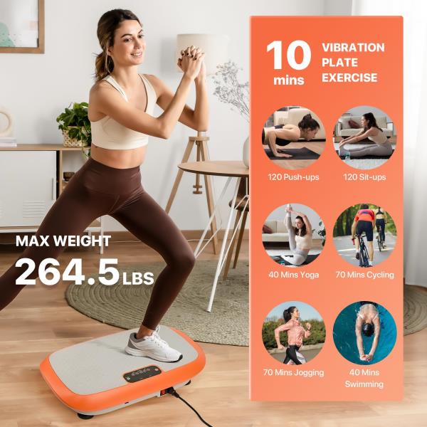 Vibration Plate Exercise Machine for Weight Loss Fitness Equipment, Vibration Plate Platform for Home Fitness,Lymphatic Drainage Shaking Full Body Shaker 99 Adjustable Speeds Retail $59.00