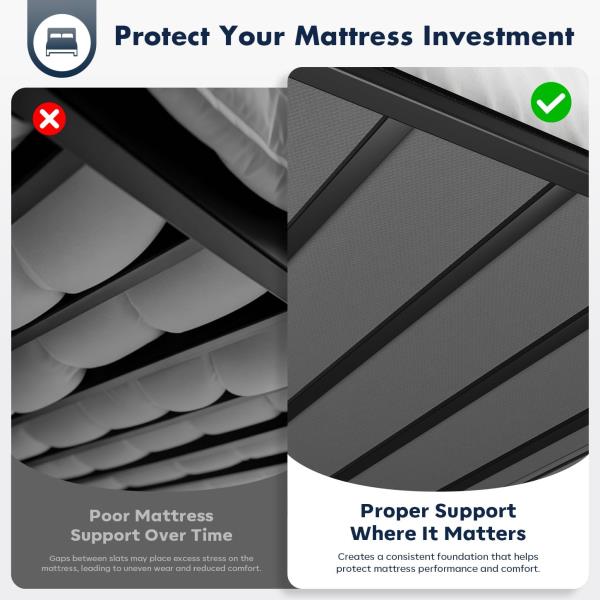 King Bunkie Board 10mm 76 x 80 Black Under Mattress Support