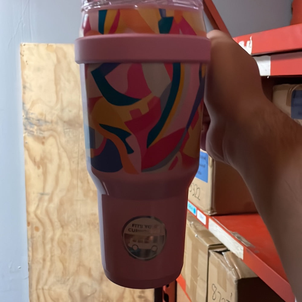 REDUCE Cold1 40oz Stainless Steel Insulated Straw Tumbler - Paradise Pink Retail $20.00