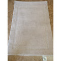 Plush Absorbent Beige Bath Rug with Non-Skid Backing