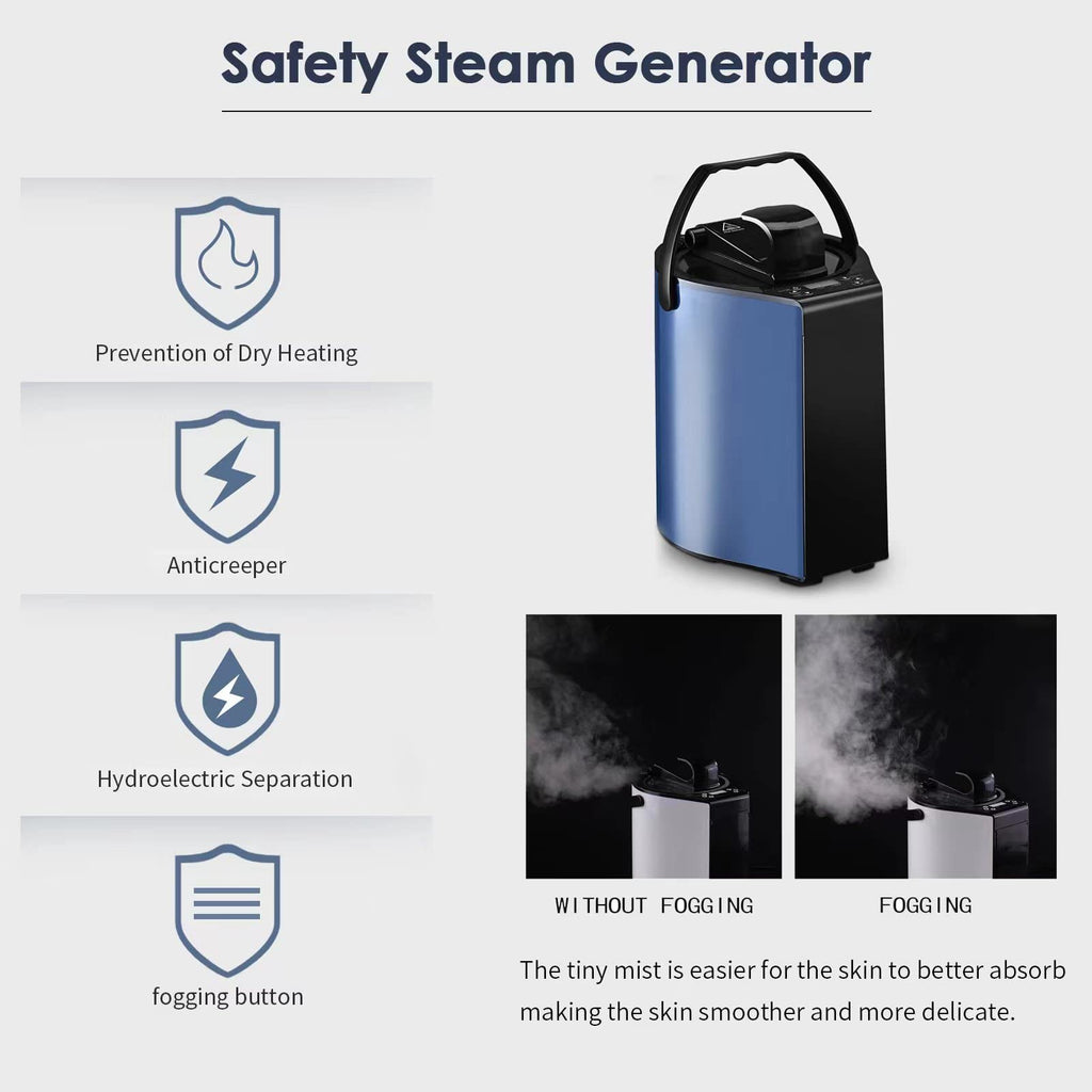 New Sunakie Portable Foldable 800W Personal Steam Sauna w Remote Retail $159.00