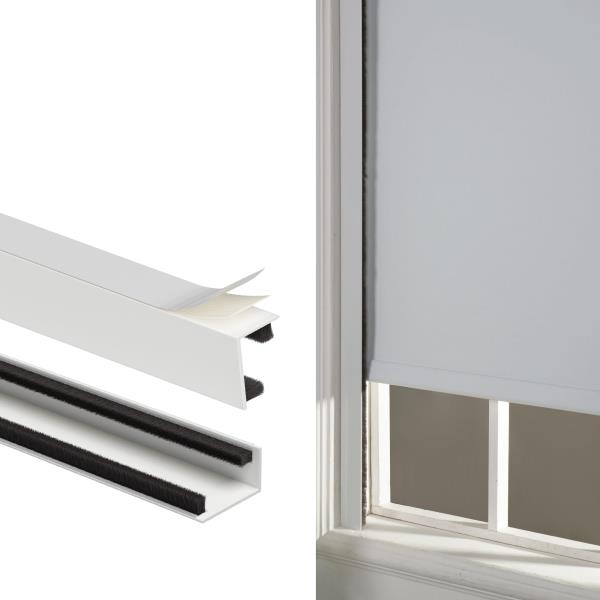 Light Blocking Strips for Window Shades and Blinds 100 Blackout PVC Side Tracks 58 2PCS