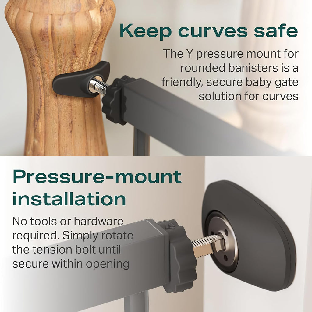 Open-Box New Cumbor Extra Wide Pressure Mounted Safety Baby Gate