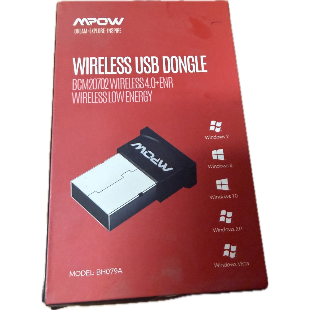 Black Wireless USB Dongle Bluetooth Adapter 4.0EDR Model BH079A Retail $15.00