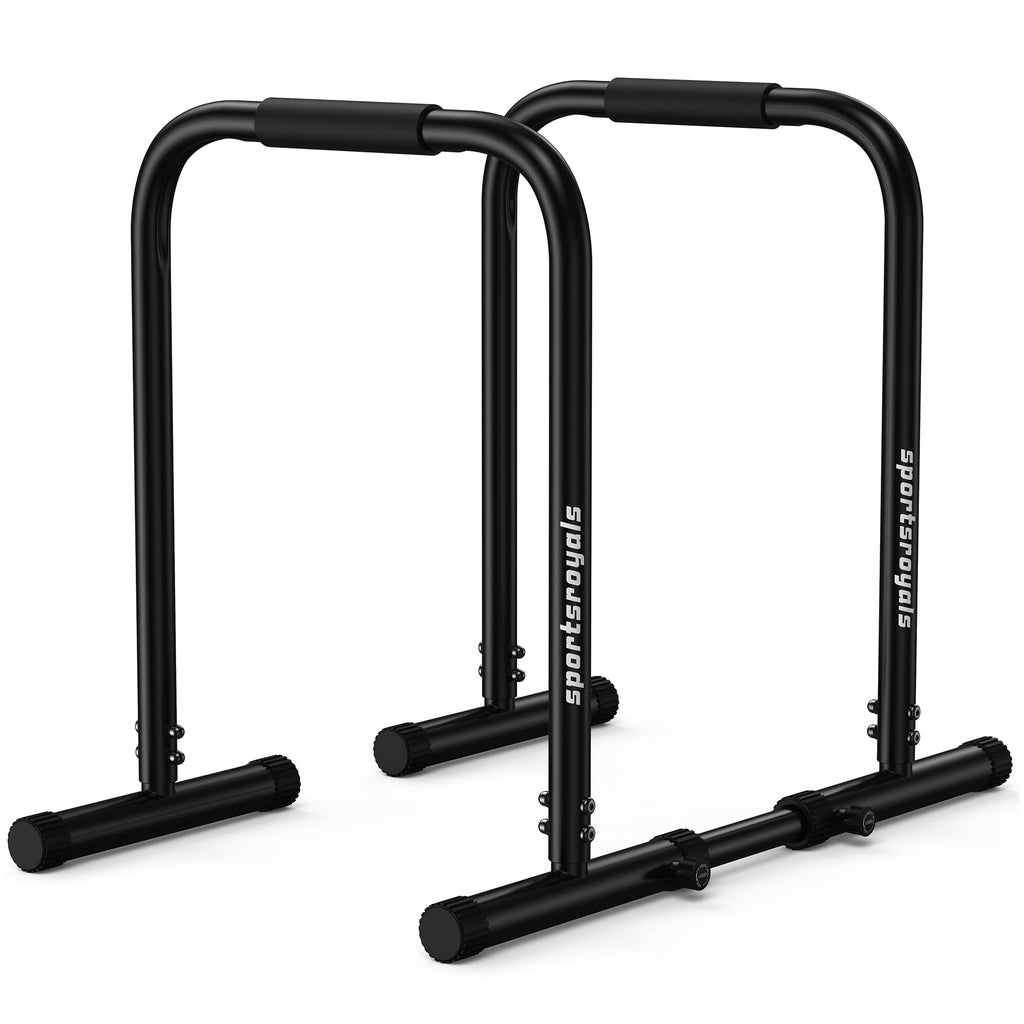 SPORTSROYALS DP3 Dip Station Adjustable Dip Bar, Heavy Duty Parallette & Parallel Bars, 400LBS Stable Dip Stands for Home Gym, Calisthenics & Upper Body Workout Equipment Retail $59.00