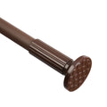 Brown Tension Shower Curtain Rod Adjustable 51-126 inches Rust Resistant