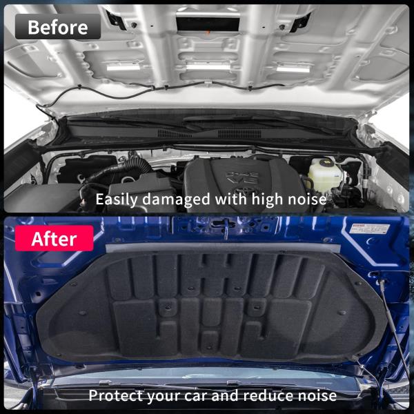 Soundproof Mat Hood Heat Insulation Shield for 2024-2025 Toyota Tacoma and 2025 Toyota 4Runner