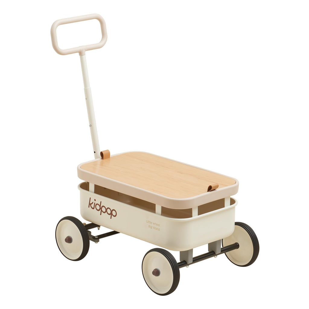 New kidpop PULA-Wild 3-in-1 Kids Push Walker  Pull-Along Wagon with Removable Wooden Cover. Retail $99.00