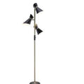 Soho Adjustable 3-Light Floor Lamp BlackBrass