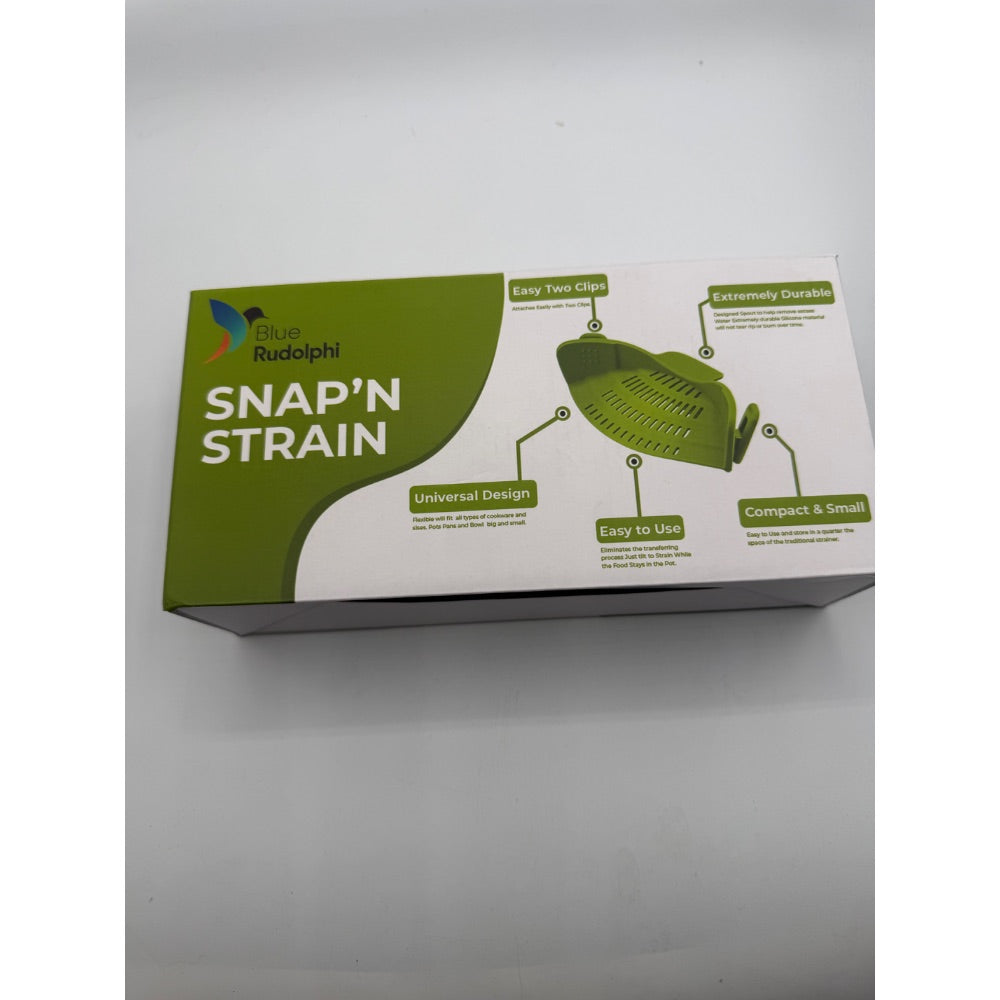 Green SNAPN STRAIN Universal Pot Strainer Retail $15.00