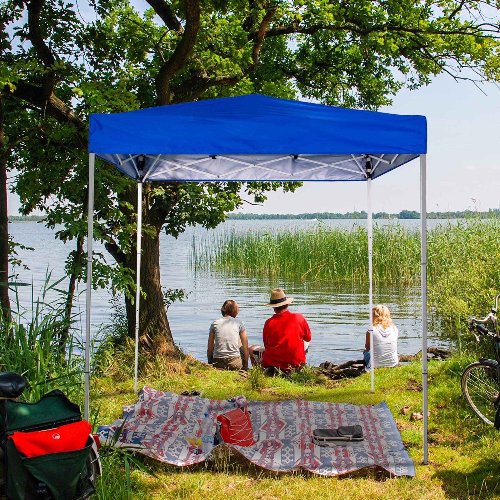 x4 Ft Blue Pop-Up Canopy Tent Outdoor Portable Instant Shelter