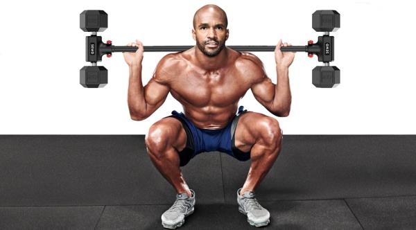 Dumbbell Converter Bar for Barbell Set Adjustable Weights up to 220LB Capacity Red - $69.00