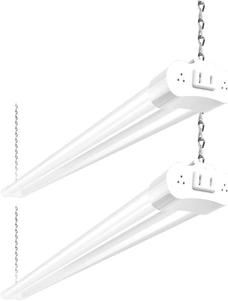 4FT Linkable LED Shop Light 4400lm 42W Utility Light Fixture 5000K Daylight 2 Pack