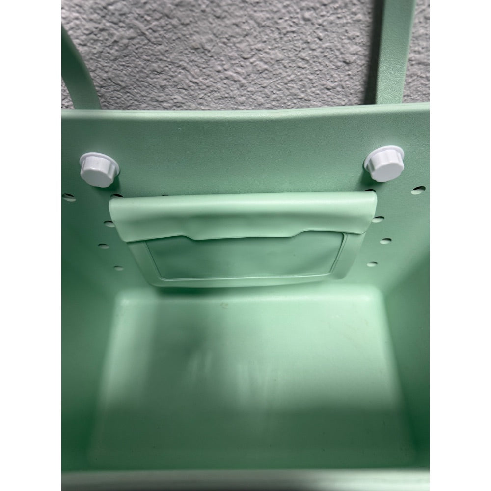 New Green Durable Tote Bag with External Pocket - Spacious
