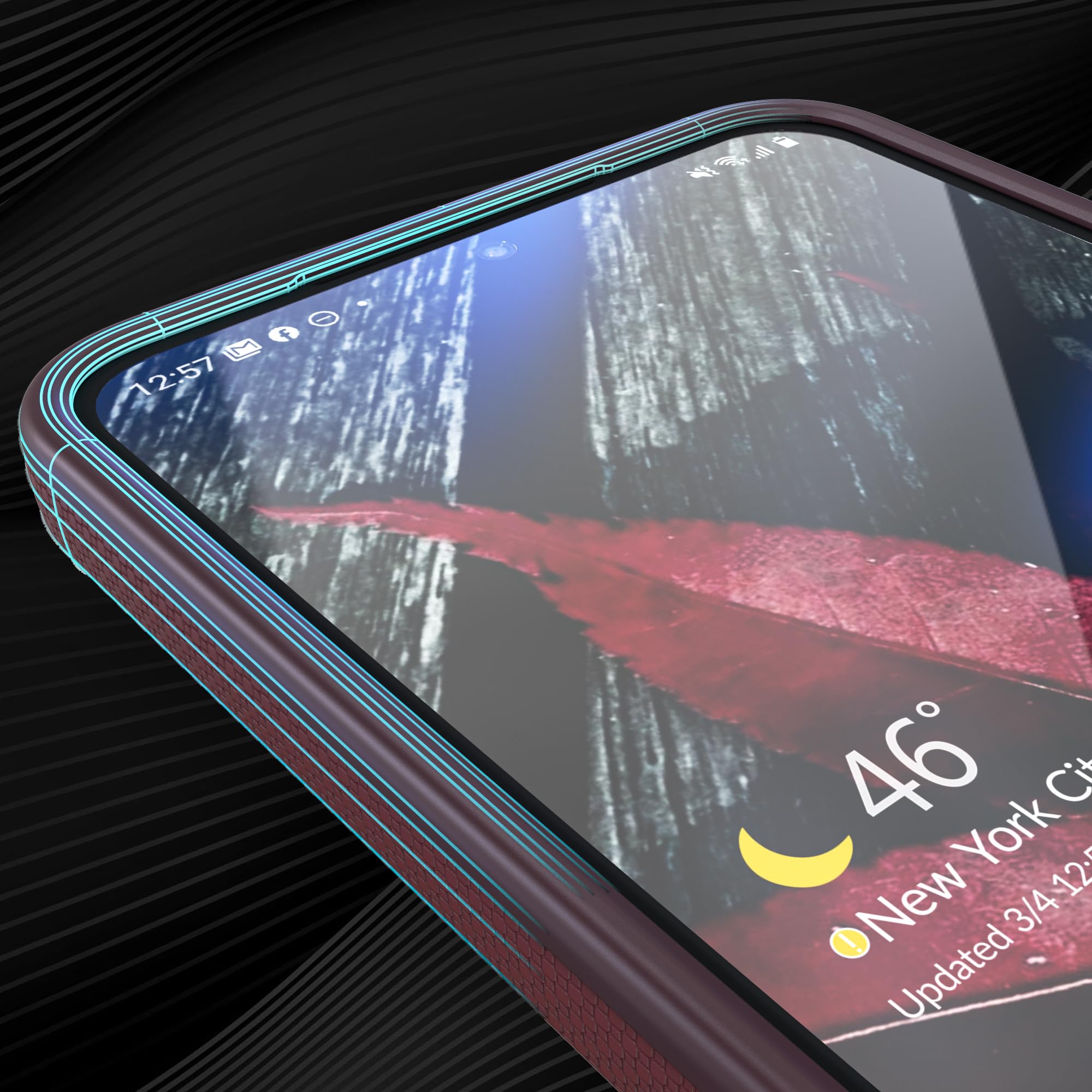 Samsung Galaxy S25 Plus Shockproof Dual Layer Case Berry
