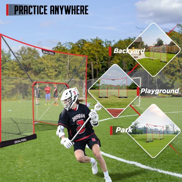 Lacrosse Backstop Net 14x10FT Extra-Large Shooting Coverage