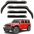 Saleago Window Rain Guards for Jeep Wrangler JLGladiator Black $52.00