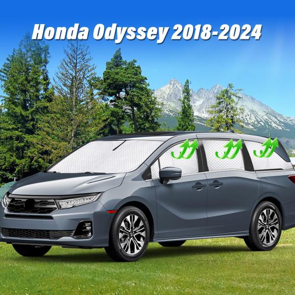 pcs Thicken Sun Shades for Honda Odyssey Elite 2018-2024 Full Car Window Covers