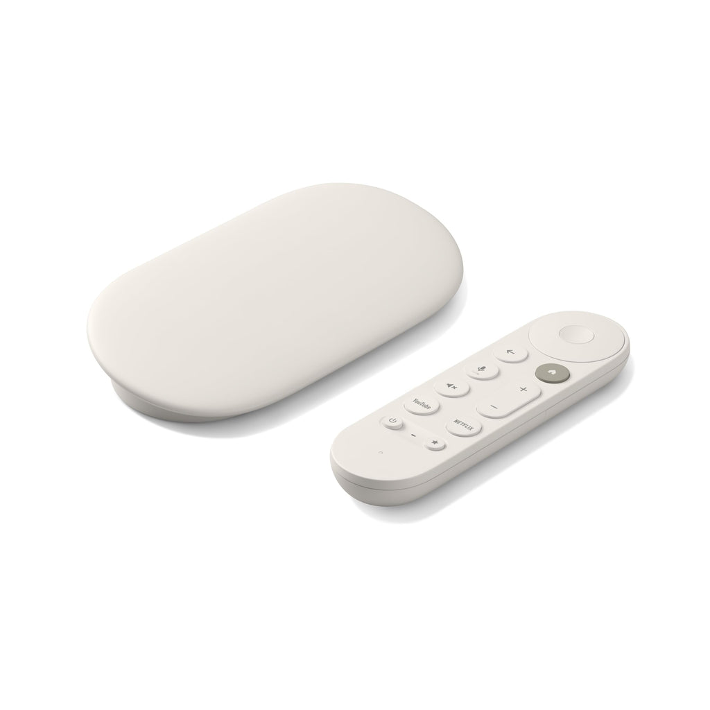 Google TV Streamer 4K - HDR Voice Remote Smart Home Control Porcelain