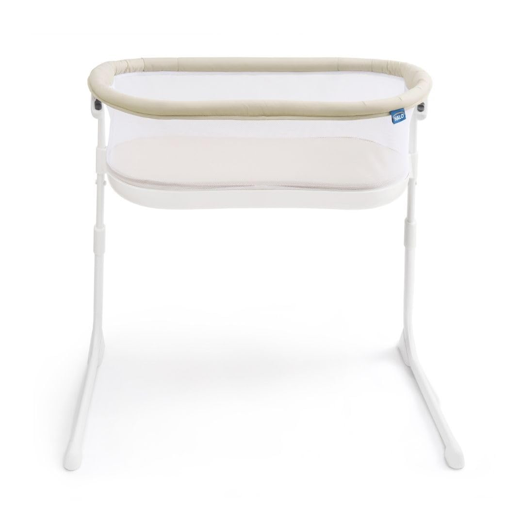 HALO BassiNest Baby Bedside Bassinet with Lowering Wall - Oat
