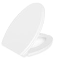 Elongated Oval Toilet Seat Slow Close Metal Hinges 18.5 White $35.00