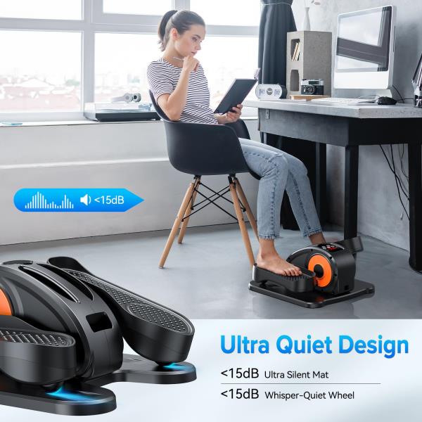 Under Desk Elliptical Machine Electric Leg Exerciser for Seniors