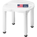 Adjustable Height Bath Shower Seat 400lb Capacity White