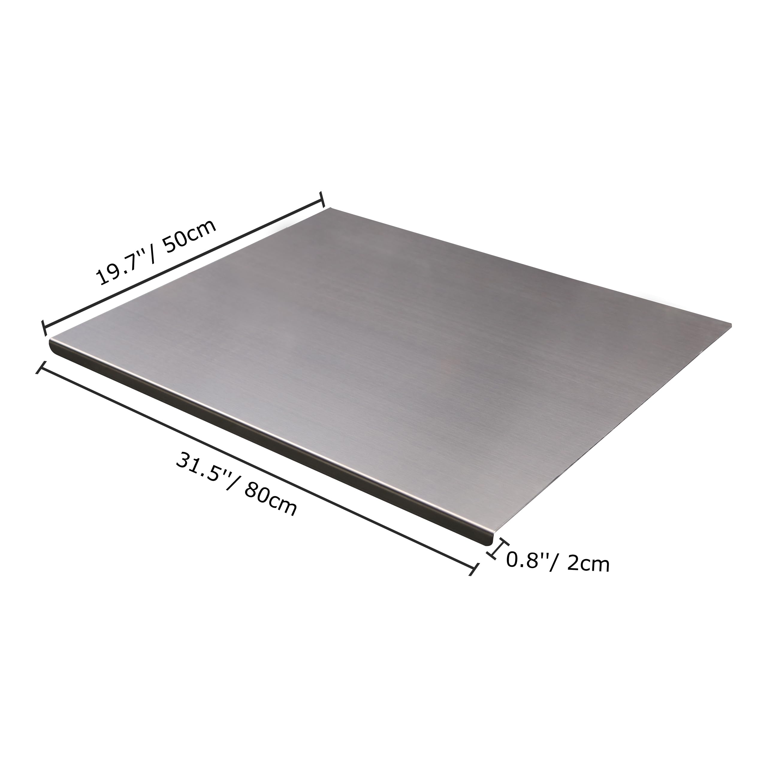 Stainless Steel Cutting Board with Counter Lip 80 x 50cm $51.75 Retail $69.00