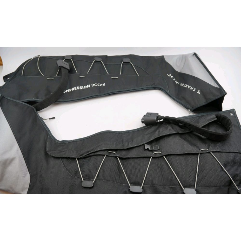 New As-Is Sharper Image Large-XL Air Compression Boots 5 Intensity Levels HSAFSA Approved Retail $150.00